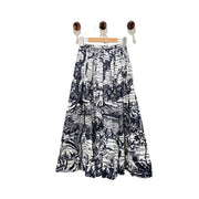 Dior Blue and White Flower Printed Skirts #34